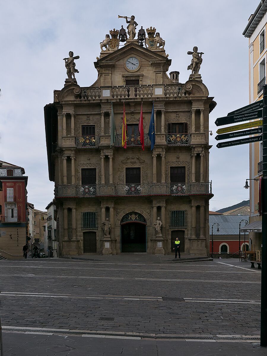Fachada del Ayuntamiento de Pamplona
