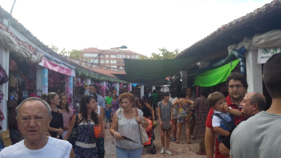 Recinto de la Feria de Albacete durante los días grandes