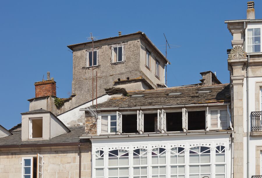 Detalle de la Praza Maior de Lugo