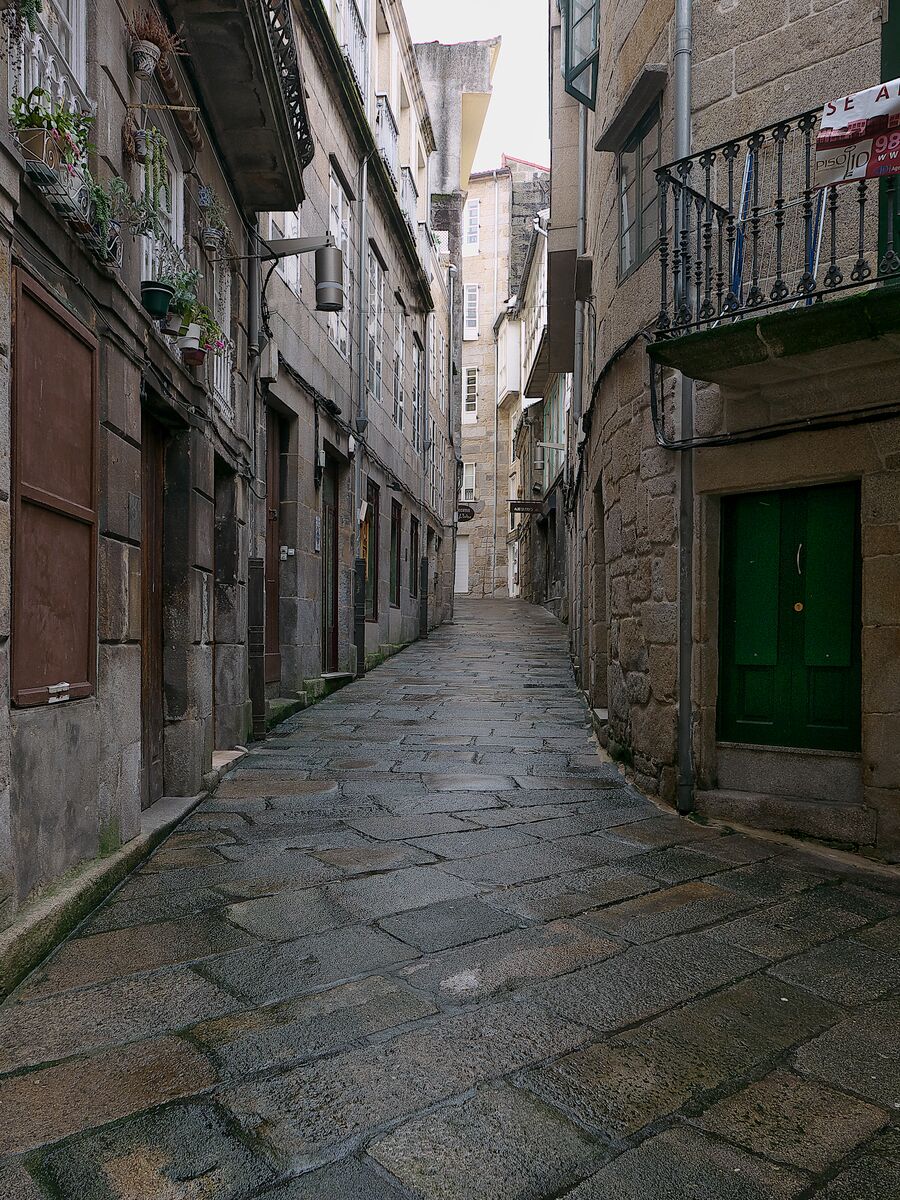 Calle de la Cestería en el Casco Vello de Vigo